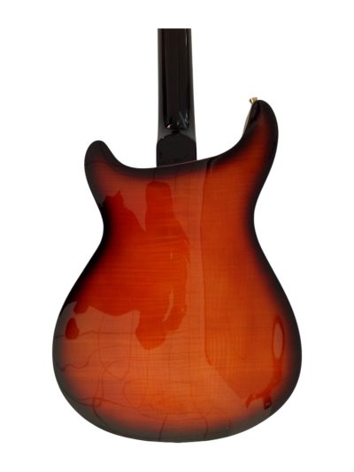 Custom Monarch SE Hollowbody II Piezo Fhole Amber Burst Guitar - Image 3
