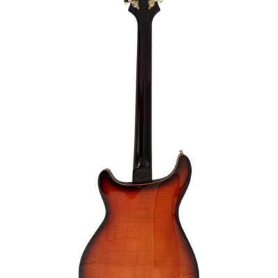 Custom Monarch SE Hollowbody II Piezo Fhole Amber Burst Guitar - Image 4
