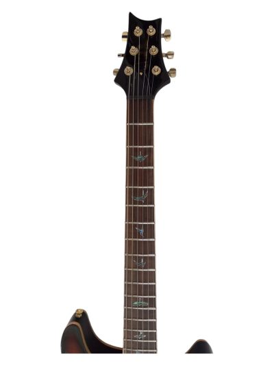 Custom Monarch SE Hollowbody II Piezo Fhole Amber Burst Guitar - Image 5
