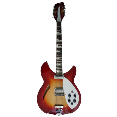 Custom Nova Sunburst Cherry Fireglo 360 12C63 PT 12 String Guitar - Image 3