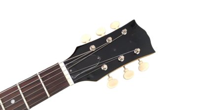 Custom Crown Junior Double Cutaway TV Aged Yellow P90 Pickup Wraparound Tailpiece Guitar - Image 6