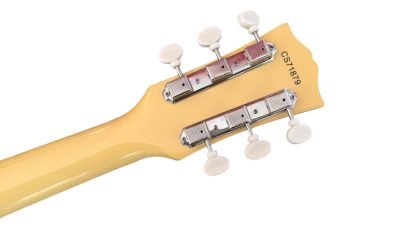 Custom Crown Junior Double Cutaway TV Aged Yellow P90 Pickup Wraparound Tailpiece Guitar - Image 5