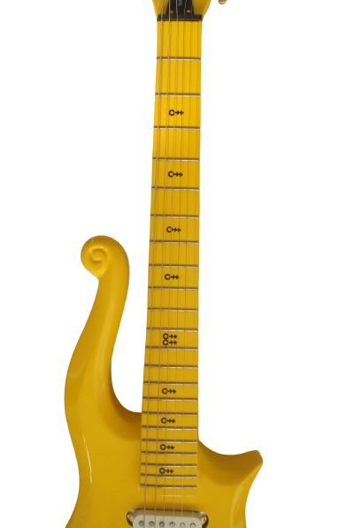 Custom Ember Prince Cloud Yellow Electric Guitar - Image 5