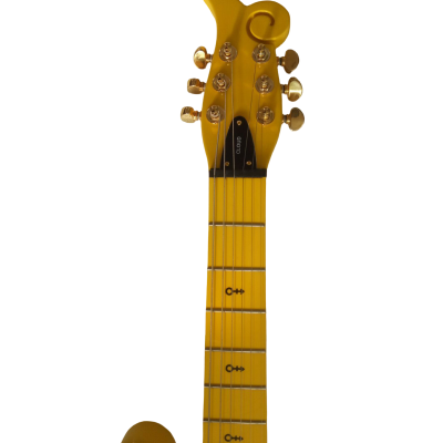 Custom Ember Prince Cloud Yellow Electric Guitar - Image 6