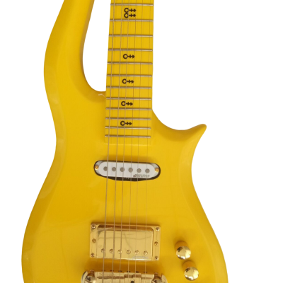 Custom Ember Prince Cloud Yellow Electric Guitar
