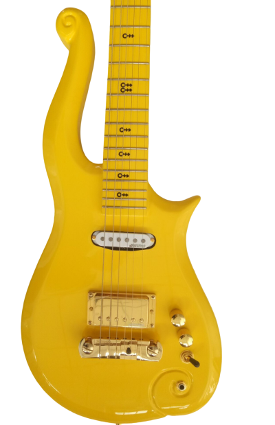 Custom Ember Prince Cloud Yellow Electric Guitar