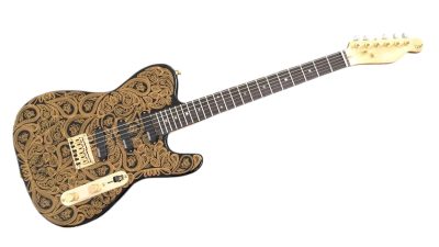 Custom Regent Gold James Paisley Flower Pattern Electric Guitar Rosewood Fretboard 3 Pickups - Image 9