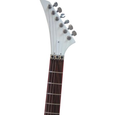 Custom Race Flying V Michael White Red Stripe RR Electric Guitar - Image 3