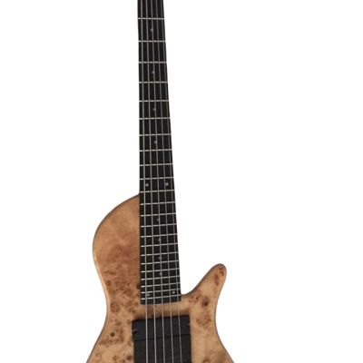 Custom Solis Burl Maple Top Emperor II 5 String Bass - Image 3