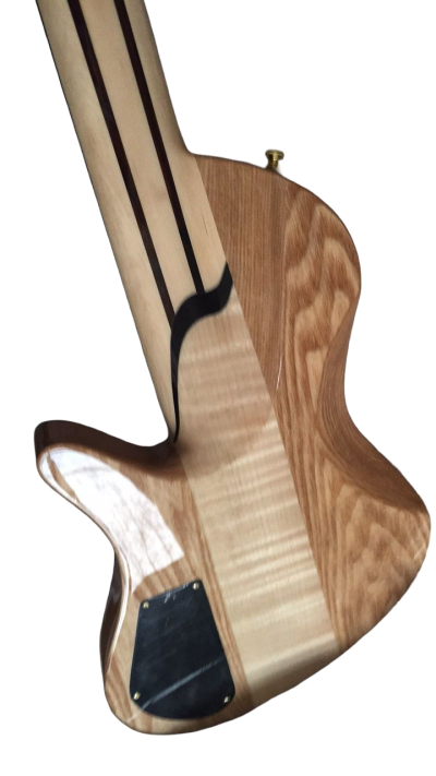 Custom Solis Burl Maple Top Emperor II 5 String Bass - Image 7