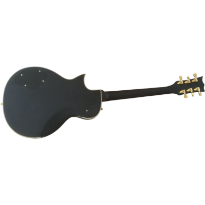 Custom Obsidian Hetfield Iron Cross Matte Black Electric Guitar - Image 5