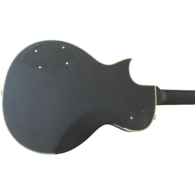 Custom Obsidian Hetfield Iron Cross Matte Black Electric Guitar - Image 7