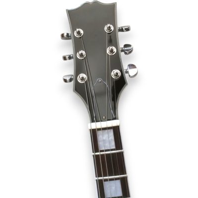 Custom Crown ES335 BB King Lucille Silver Sparkle Electric Guitar - Image 4
