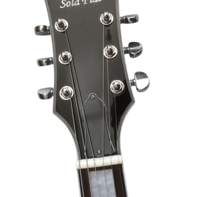Custom Crown Silver Sparkle Metallic BB King Lucille Guitar - Image 7