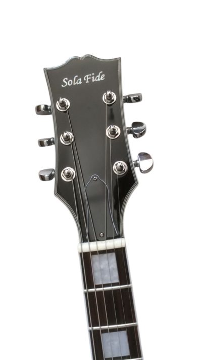 Custom Crown Silver Sparkle Metallic BB King Lucille Guitar - Image 7