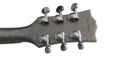 Custom Crown Silver Sparkle Metallic BB King Lucille Guitar - Image 5