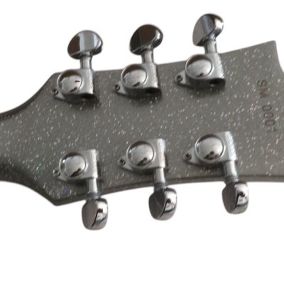 Custom Crown Silver Sparkle Metallic BB King Lucille Guitar - Image 5