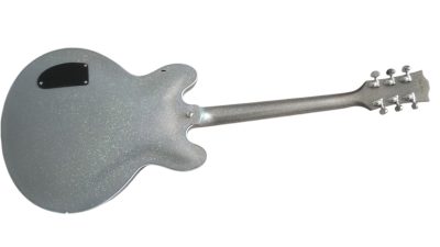 Custom Crown Silver Sparkle Metallic BB King Lucille Guitar - Image 3