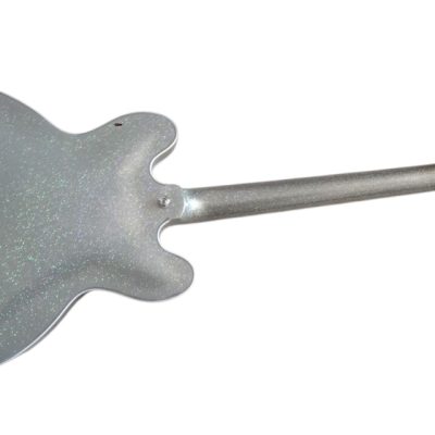 Custom Crown Silver Sparkle Metallic BB King Lucille Guitar - Image 3