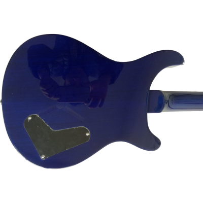Custom Monarch Flamed Maple Veneer Top SE Whale Blue Electric Guitar Left Handed - Image 3