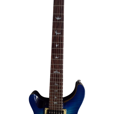 Custom Monarch Flamed Maple Veneer Top SE Whale Blue Electric Guitar Left Handed - Image 5