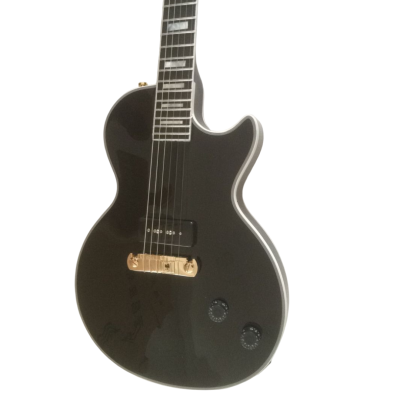 Custom Crown Black Beauty Single P90 Pickups Ebony Fretboard Guitar