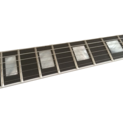 Custom Crown Black Beauty Single P90 Pickups Ebony Fretboard Guitar - Image 4