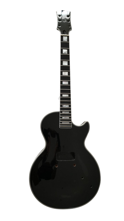 Custom Crown DIY Unfinished Black Beauty Body And Neck Guitar - Image 3