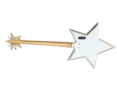 Custom Pulse Bootsy Silver Sparkle Star Space 4 String Rock Electric Bass MEC Pickups Option - Image 2