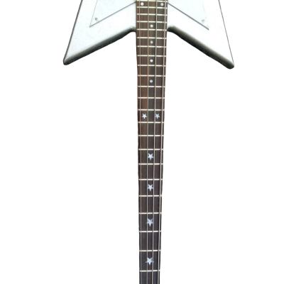Custom Pulse Bootsy Silver Sparkle Star Space 4 String Rock Electric Bass MEC Pickups Option - Image 3
