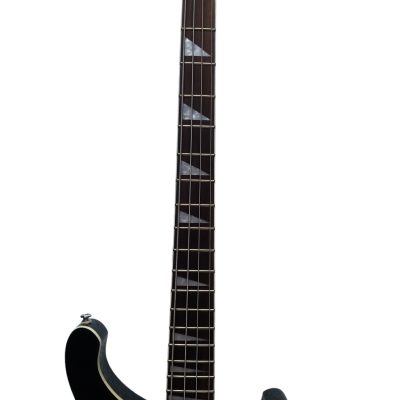 Custom Nova 4003 Black Jetglo Chrome Hardware 4 String Bass White Pickguard - Image 6