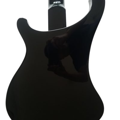 Custom Nova 4003 Black Jetglo Chrome Hardware 4 String Bass White Pickguard - Image 4