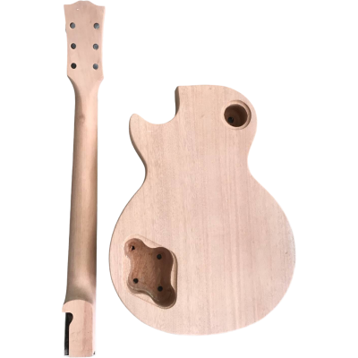 Custom Crown DIY Unfinished Jumbo Frets Body And Neck Guitar - Image 2