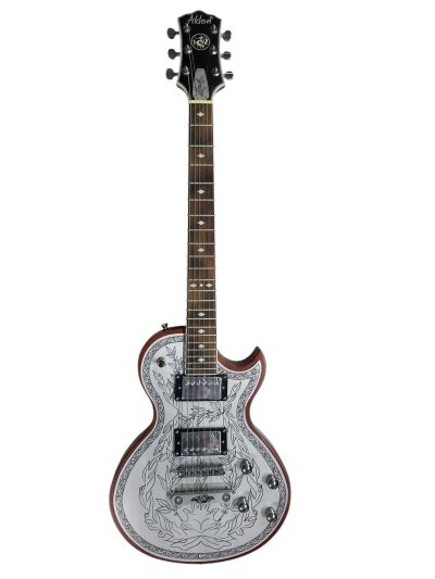Custom Howlite Casimere Metal Front Engraved Aluminum Plate Guitar - Image 3