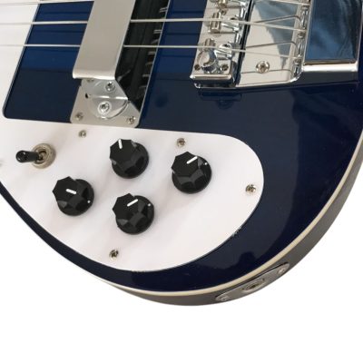 Custom Nova 4003 Blue 4 String 20 Frets Bass Left Handed Alder Wood Body - Image 5