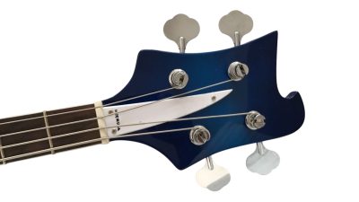 Custom Nova 4003 Blue 4 String 20 Frets Bass Left Handed Alder Wood Body - Image 3