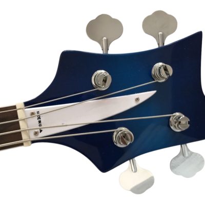 Custom Nova 4003 Blue 4 String 20 Frets Bass Left Handed Alder Wood Body - Image 3