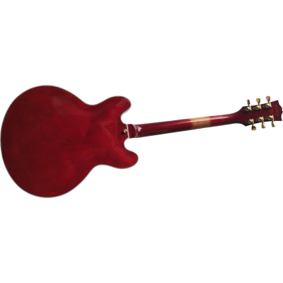 Custom Crown ES335 Trini Lopez Chuck Berry Red 6 String Electric Guitar - Image 3