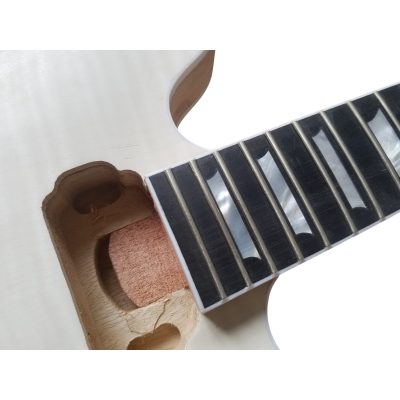 Custom Crown DIY Unfinished Guitar Kit ES335 Hollow Body Fhole With Parts - Image 7
