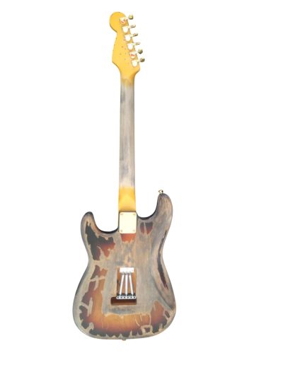 Custom Regent Heavy Aged Relic Vintage SRV Sunburst Finish Guitar - Image 2