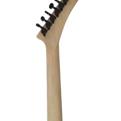 Custom Obsidian George Lynch Skull And Bones Black Hardware Carved Skeleton Guitar - Image 7