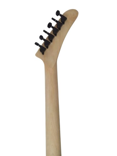 Custom Obsidian George Lynch Skull And Bones Black Hardware Carved Skeleton Guitar - Image 7