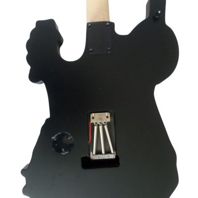 Custom Obsidian George Lynch Skull And Bones Black Hardware Carved Skeleton Guitar - Image 6