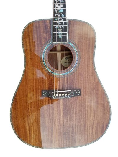 Custom Vertex 1833 D45 Koa Wood Body Acoustic Electric Guitar