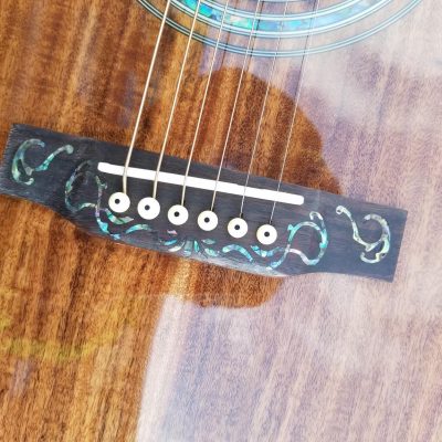 Custom Vertex 1833 D45 Koa Wood Body Acoustic Electric Guitar - Image 8
