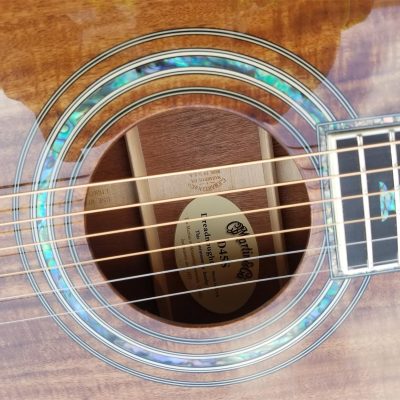Custom Vertex 1833 D45 Koa Wood Body Acoustic Electric Guitar - Image 9