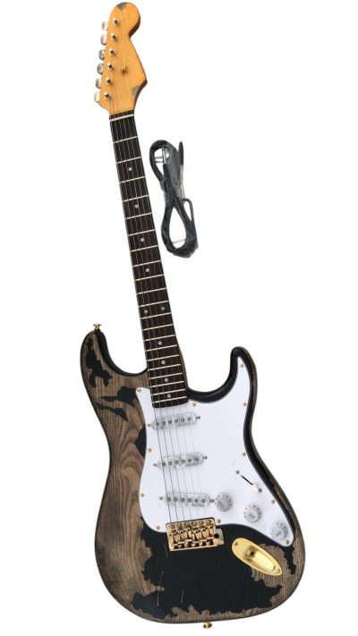 Custom Regent SRV Heavy Aged Relic Black Finish Guitar