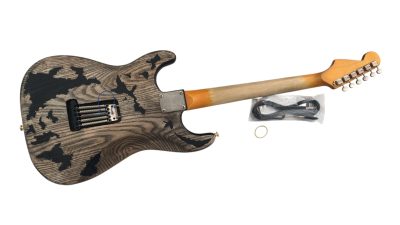 Custom Regent SRV Heavy Aged Relic Black Finish Guitar - Image 3