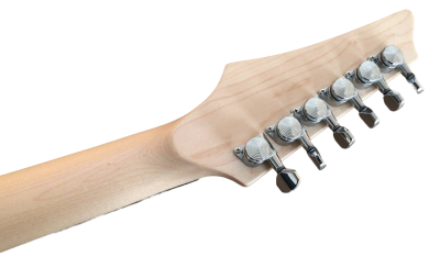 Custom Axis Satriani Red Surfing Alien Graphic Design Guitar - Image 6