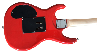 Custom Axis Satriani Red Surfing Alien Graphic Design Guitar - Image 5
